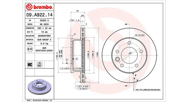 MAGNETI MARELLI Jarrulevy 360406099500